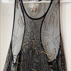 FREE PEOPLE SEQUIN TUNIC